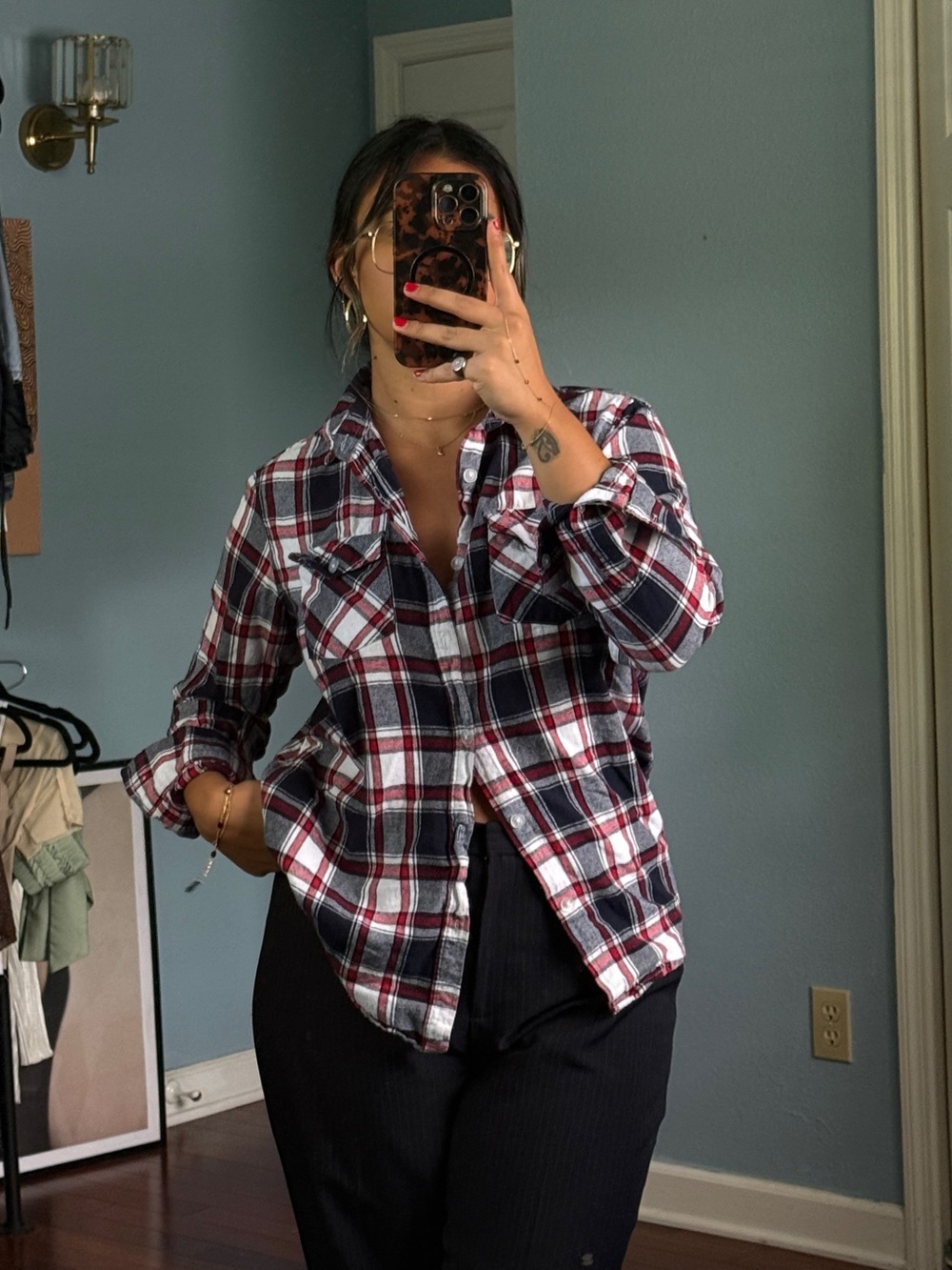 Men Plaid Flannel